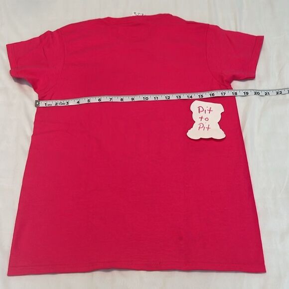 NWT Grateful Dead bears sz small short sleeve pink tee visible heat press lines - Picture 6 of 9